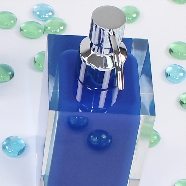Gedy RA81 05 By Nameek s Rainbow Square Blue Countertop Soap Dispenser 